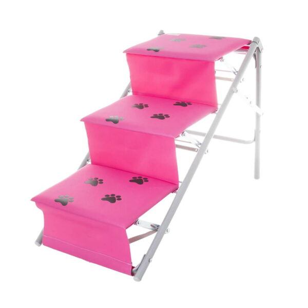 15144564812 escada para pets tubline rosa aberta Ninovet Distribuidora