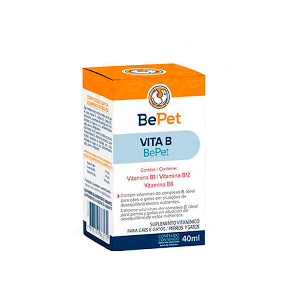 15261466140 Suplemento20Vitaminico20Vita20B20BePet2040ml Ninovet Distribuidora