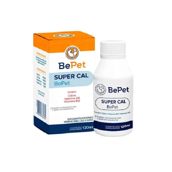 15261474354 Suplemento20Vitaminico20Supercal20Caes20E20Gatos20Bepet20120ml Ninovet Distribuidora