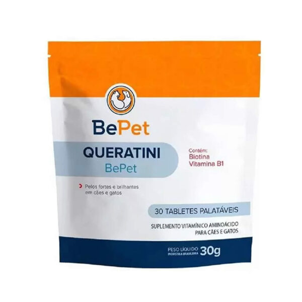 15261486623 Suplemento20Vitaminico20Queratini20Caes20E20Gatos20Bepet2030g Ninovet Distribuidora